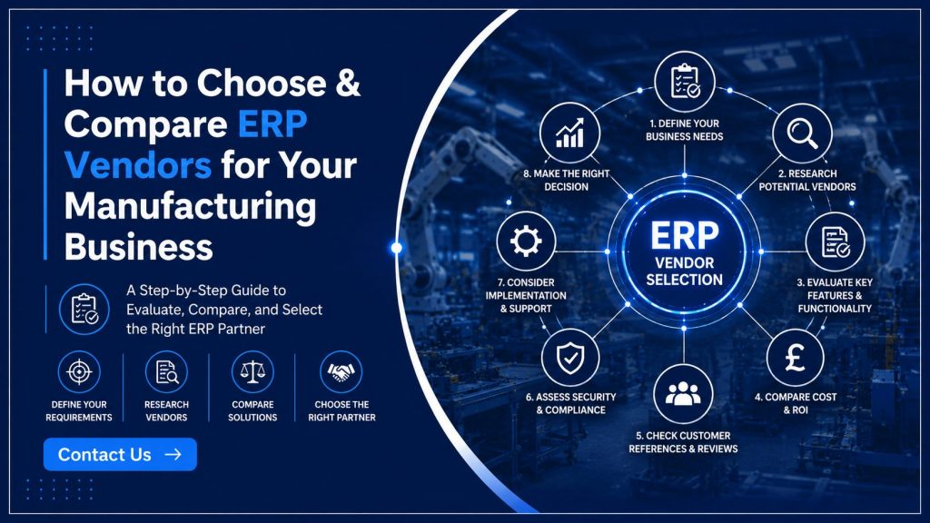 How to Choose & Compare ERP Vendors for Manufacturing