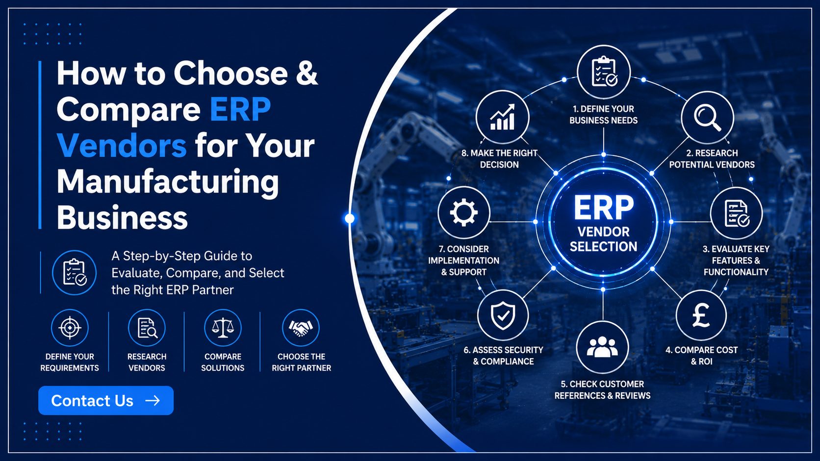 How to Choose & Compare ERP Vendors for Manufacturing