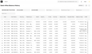 Batch Tracking